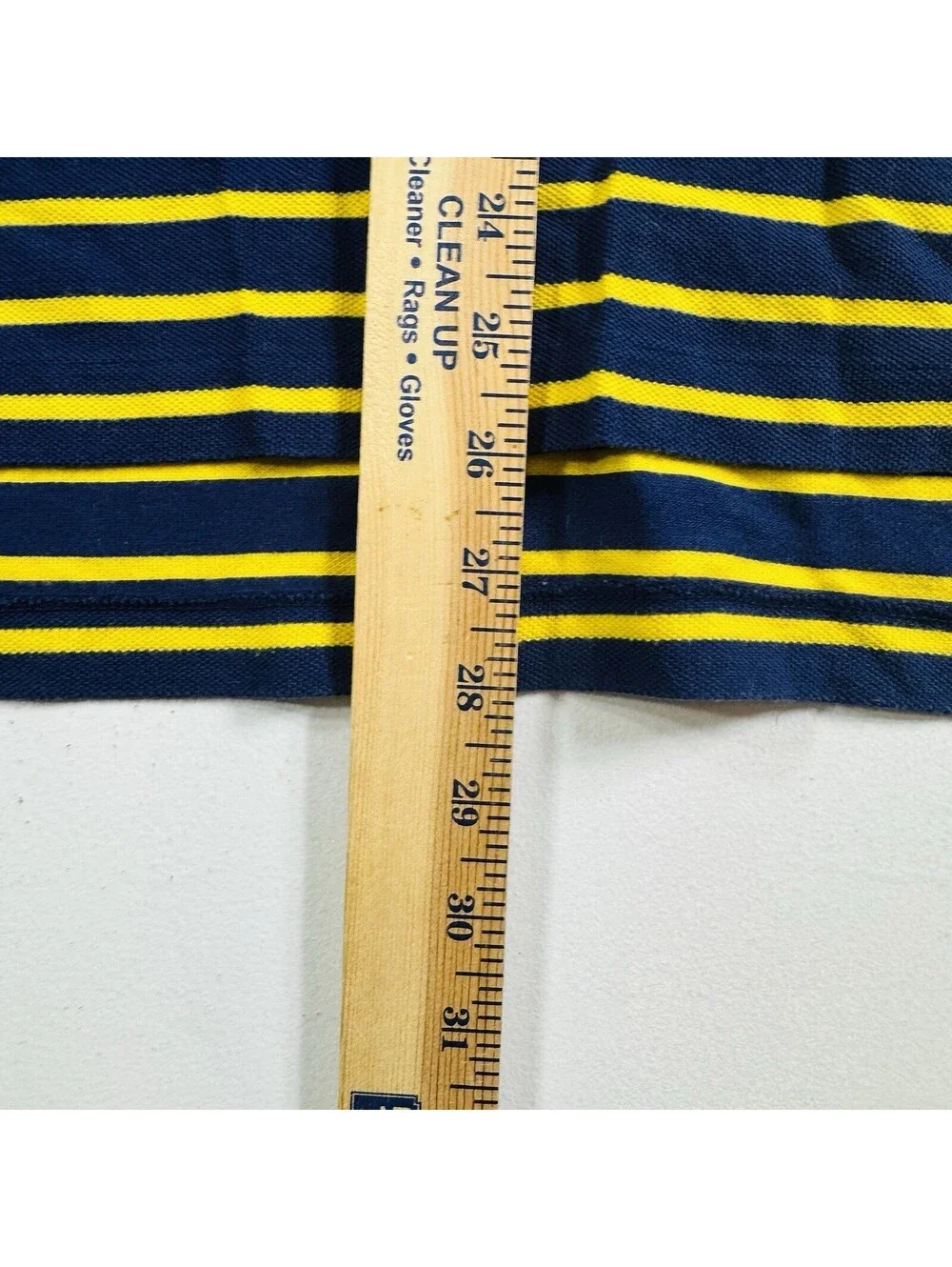 Polo Golf Ralph Lauren Golf Polo Shirt Navy Yellow Striped Men’s Size XL